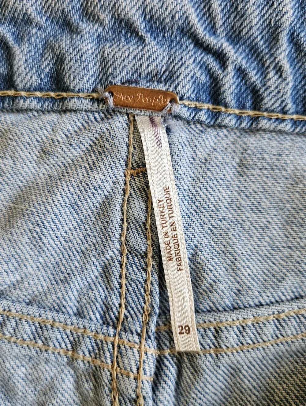 Free People Wynne Denim Skirt Size 29